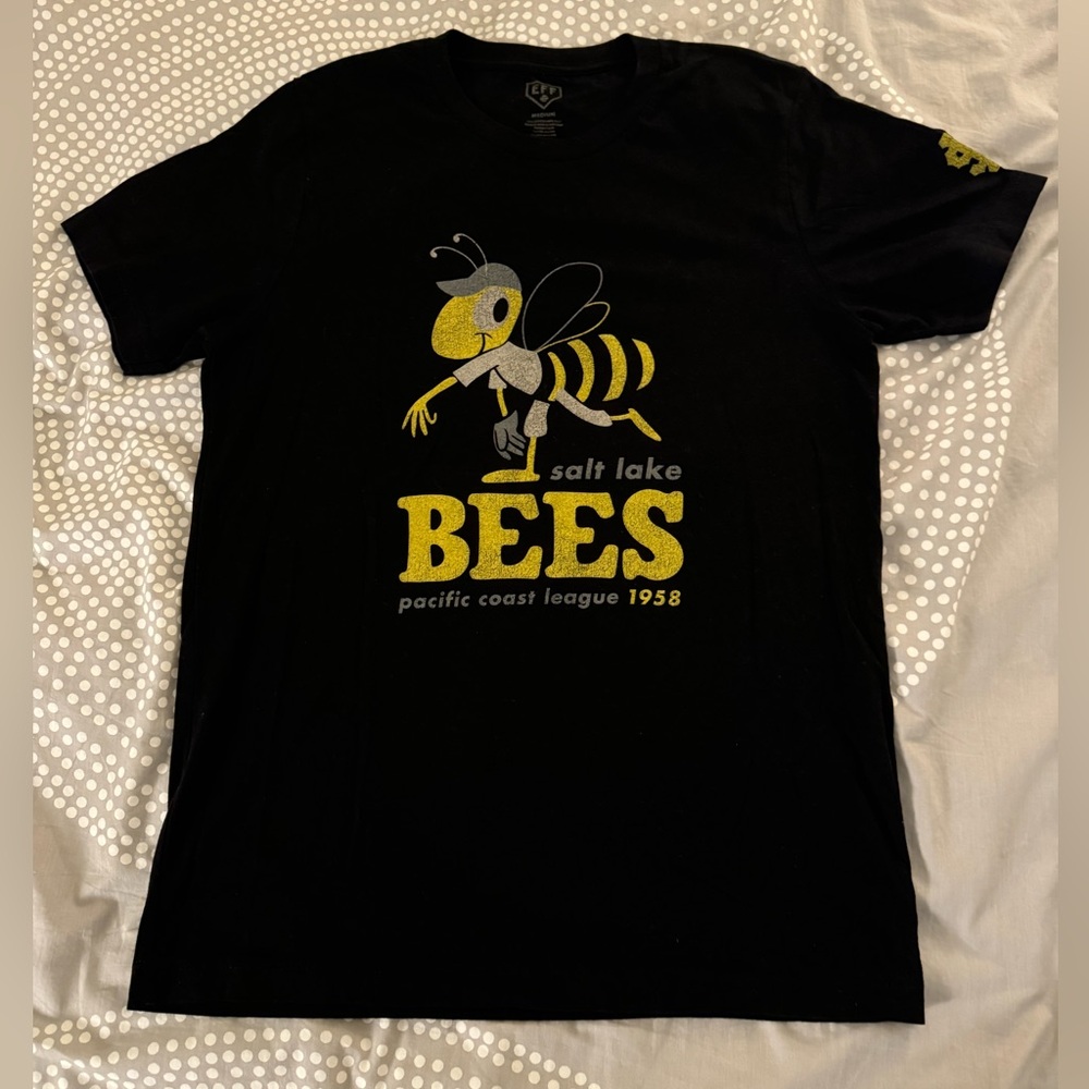 Ebbet's Field Flannels T-shirt - Salt Lake City Bees - Size Medium